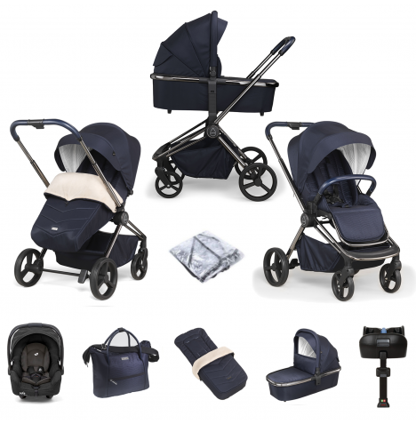 Mee-go Pure (Gemm) ISOFIX Base Travel System & Accessories - True Blue