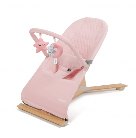 Puggle Infinity Luxe Reclining Bouncer Chair – Fairytale Pink 
