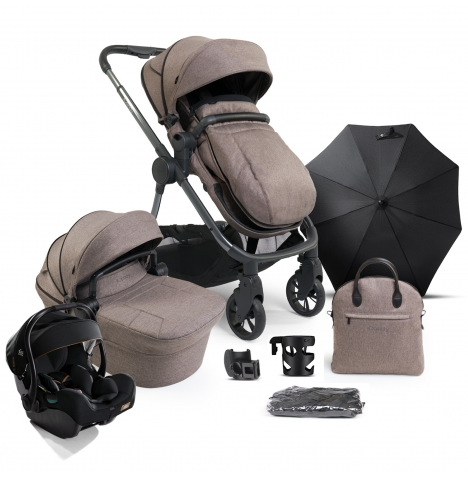 iCandy Lime Lifestyle (i-Jemini) Travel System Summer Bundle - Taupe