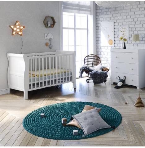 Sleigh cot 2025 bed with drawer