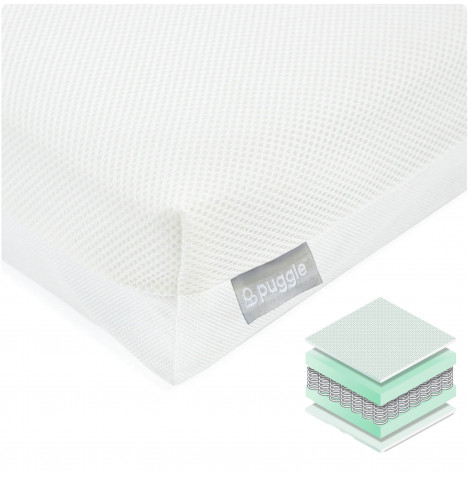 Puggle Spring Maxi Cool Cot Bed Mattress 140x70cm