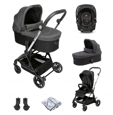 Chicco One4ever Gemm Travel System & Carrycot - Pirate Black