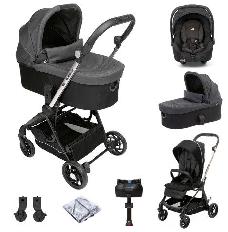 Chicco One4ever Gemm ISOFIX Travel System & Carrycot – Pirate Black