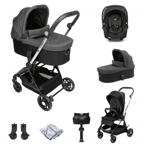 Chicco One4ever Gemm ISOFIX Travel System & Carrycot – Pirate Black