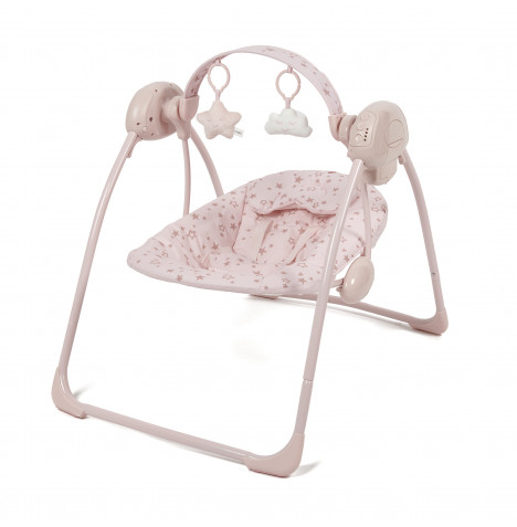 Puggle Musical Sway & Play Baby Swing – Scattered Stars Pink