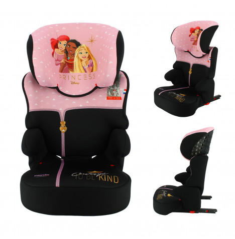 Disney Princess Elson Safety Plus ISOFIX Group 2/3 Car Seat - Pink