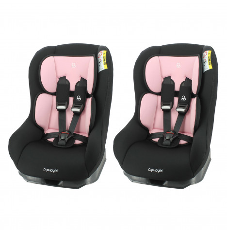 Puggle Tilbury Luxe Comfort Safe Group 0+/1 Car Seat (2 Pack) – Blush Pink (Birth-4 Years)