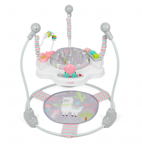 Puggle Jump & Bounce Activity Centre with Musical Sounds – Llama Pink