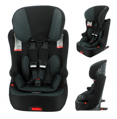 Nania Imax High Back Booster ISOFIX Car Seat Group 1/2/3 - Black