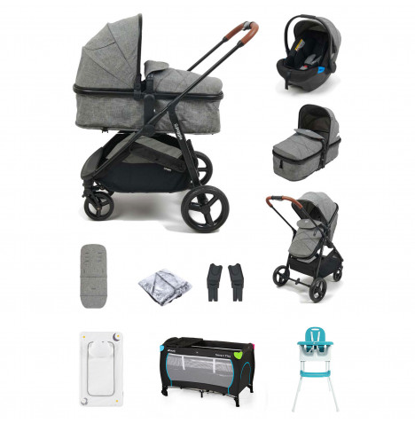 Steelcraft savvi shop stroller grey melange