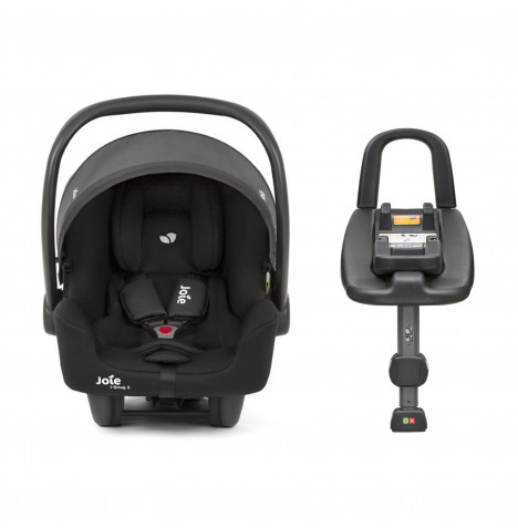 Joie i-Snug 2 Group 0+ Infant Car Seat with i-Base Advance ISOFIX Car Seat Base - Coal (0-12 Months)