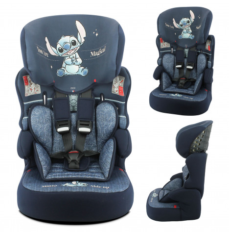 Lilo & Stitch Linton Comfort Plus Luxe Group 1/2/3 Car Seat - Blue (9 Months-12 Years)