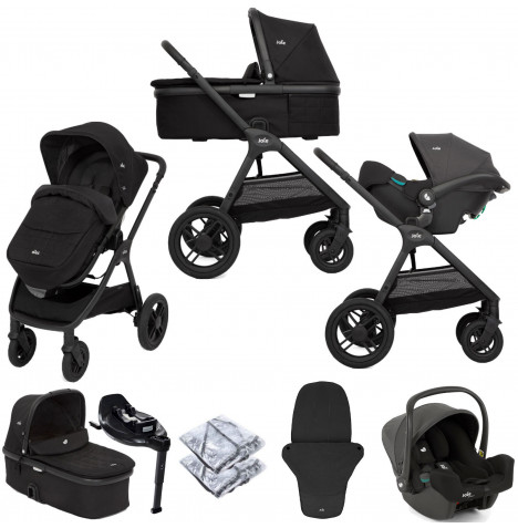 Joie Honour Pushchair Travel System with Carrycot & i-Base Encore ISOFIX Base - Shale
