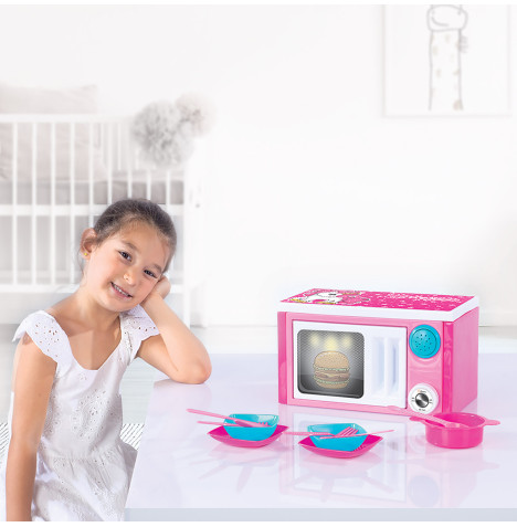 Unicorn Microwave Oven with Sounds & Accessories - Pink (3+ Years)