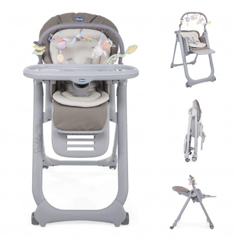 Chicco Polly Magic Relax 3in1 Highchair Low Chair - Cocoa