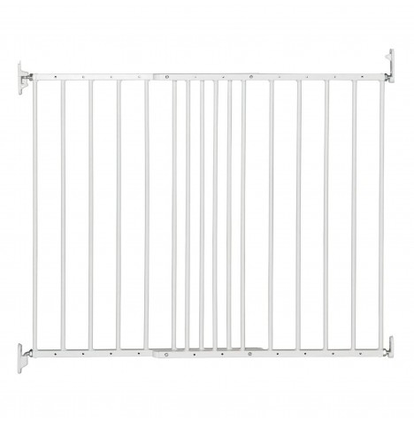 BabyDan Multidan Safety Gate - White Metal (62.5 - 106.8cm)