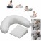 Puggle 6 in 1 Nursing Pregnancy Pillow/Cushion Wedge 2pc Support Pack - Natural