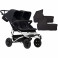 Mountain Buggy Duet V3 Twin Pushchair & 2 Carrycots - Black