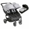 My Child Easy Twin Double Stroller & Carrycot - Grey