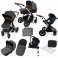 Ickle bubba Stomp V3 All In One i-Size (Mercury) Travel System & Isofix Base - Graphite Grey / Silver