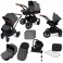 Ickle bubba Stomp V3 All In One i-Size (Mercury) Travel System & Isofix Base - Graphite Grey / Black