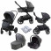 Joie Chrome DLX (i-Snug Car Seat) Travel System (inc Footmuff) With Carrycot - Pavement