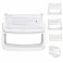 Snuz SnuzPod4 Bedside Crib 3 in 1 With Mattress - White