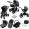 ickle bubba Stomp V2 (Silver Frame) All In One (Astral) Travel System - Graphite Grey