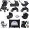 Joie Chrome Trio (I-Snug) Everything You Need Travel System Bundle With Carrycot - Ember