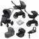 Joie Chrome DLX (i-Gemm 2 Car Seat) Travel System with Carrycot (inc Footmuff) & ISOFIX Base - Pavement