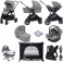 Joie Versatrax (i-Snug) Everything You Need Travel System Bundle with Carrycot - Grey Flannel