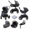 Joie Chrome DLX (i-Snug Car Seat) ISOFIX Travel System (inc Footmuff) With Carrycot - Pavement