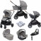 Joie Versatrax (i-Snug) Travel System with Carrycot & ISOFIX Base - Grey Flannel