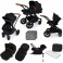 Ickle bubba Stomp V3 Black All In One Travel System & Isofix Base - Black