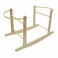 4Baby Wooden Moses Basket Rocking Stand - Natural