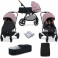 Kinderkraft Evolution 2in1 Stroller with Cocoon Carrycot - Mauvelous Pink