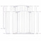 Dreambaby Chelsea Xtra Tall & Xtra Wide Auto-Close Hallway Safety Gate + 9cm Extension + 18cm Extension (2 Pack) - White (97.5 - 133cm)