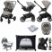 Joie Chrome (Gemm) Everything You Need Travel System Bundle - Pebble
