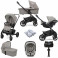 Joie Chrome (Gemm) Travel System with Carrycot & ISOFIX Base - Pebble