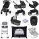Joie Chrome (Gemm) Everything You Need Travel System Bundle with Carrycot - Shale