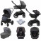 Joie Chrome DLX (i-Gemm 2 & Every Stage Car Seat) Travel System with Carrycot Bundle - Pavement