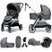 Mamas & Papas Flip XT2 7pc Essentials (Gemm Car Seat) Travel System with Carrycot - Fossil Grey