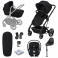 Cybex Balios 2in1 7 Piece (Aton M i-Size) Travel System with ISOFIX Base - Deep Black