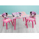 Nixy Children Wooden Table & Chairs Set - Minnie Mouse