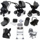 ickle bubba Stomp V2 (Black Frame) All In One (Astral) Everything You Need Travel System Bundle - Graphite Grey