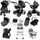 ickle bubba Stomp V2 (Silver Frame) All In One (Astral) Everything You Need Travel System Bundle - Graphite Grey