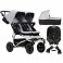 Mountain Buggy Duet V3 (Gemm) Travel System & Carrycot - Silver