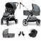 Mamas & Papas Flip XT2 (Gemm Car Seat) Travel System with Carrycot - Fossil Grey