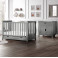 Puggle Prestbury Imperial Luxe Sleigh 4pc Nursery Furniture Set with Drawer - Grey