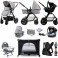 Kinderkraft Moov 3in1 (Mink Car Seat) Everything You Need Travel System Bundle with Carrycot - Grey